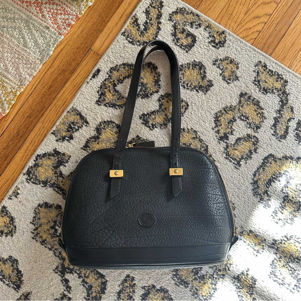 Dooney & Bourke Vintage Black Dome Shoulder Bag